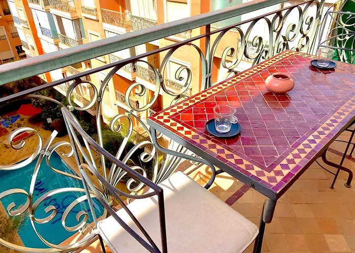 Centre Ville Marrakech, 2 Pieces 55M2,Clim,Piscine